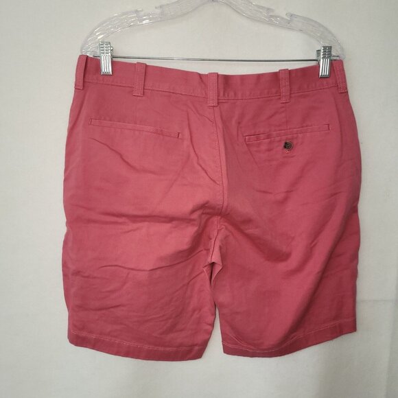 J Crew Shorts Mens 33 Red 9" Flat Front Golf Preppy Beach‎ Classic Style H5020 - Picture 3 of 12